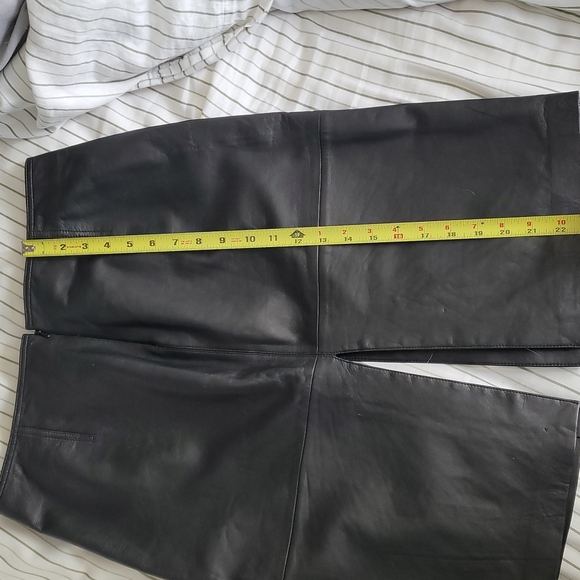 CACHE LAMBS LEATHER BLACK LEATHER SKIRT SZ 6 - Picture 7 of 8